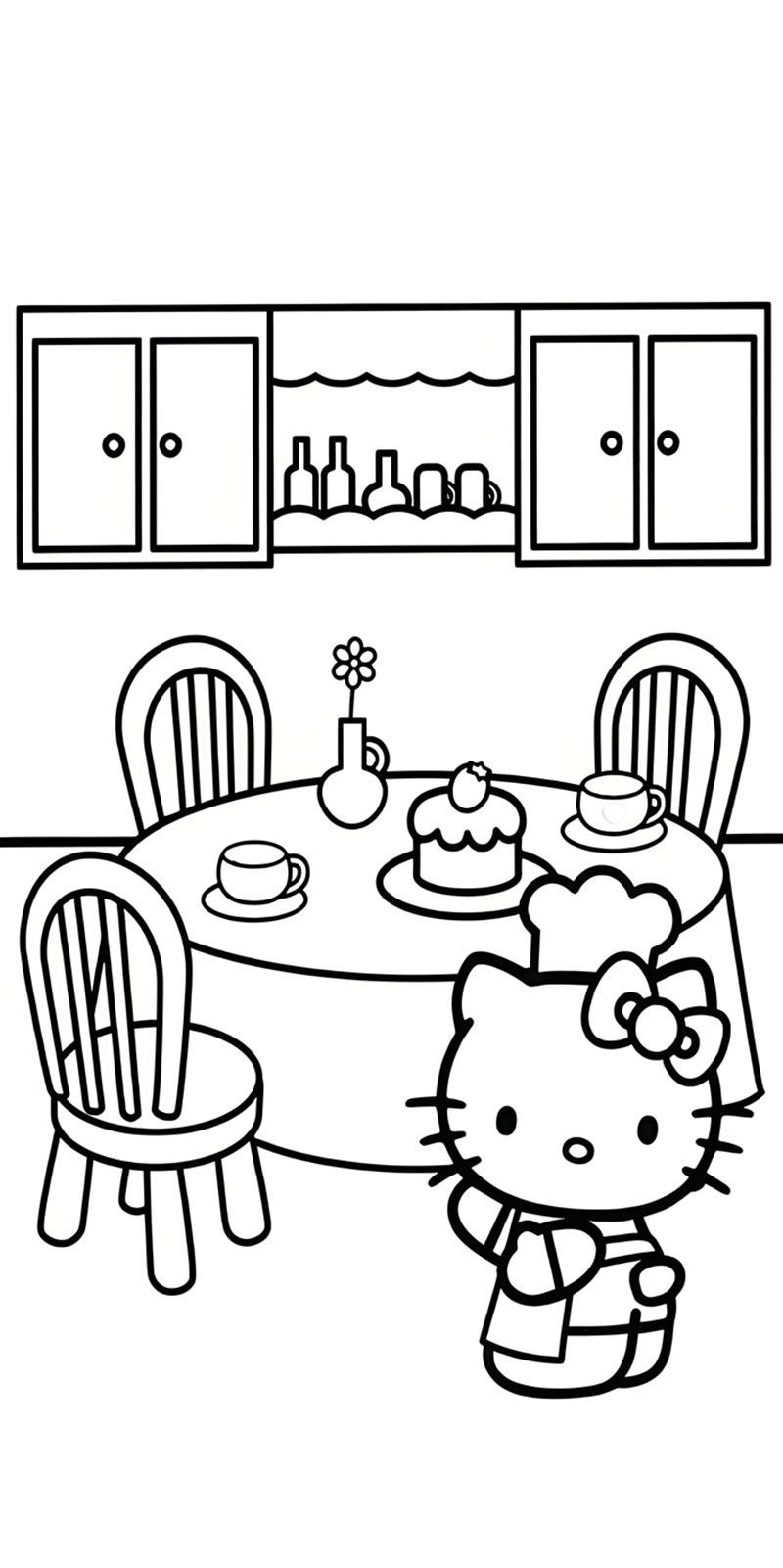 tranh tô màu hello kitty 39