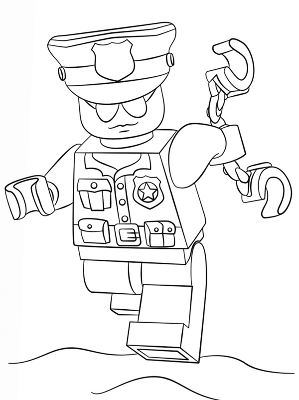 tranh tô màu lego 