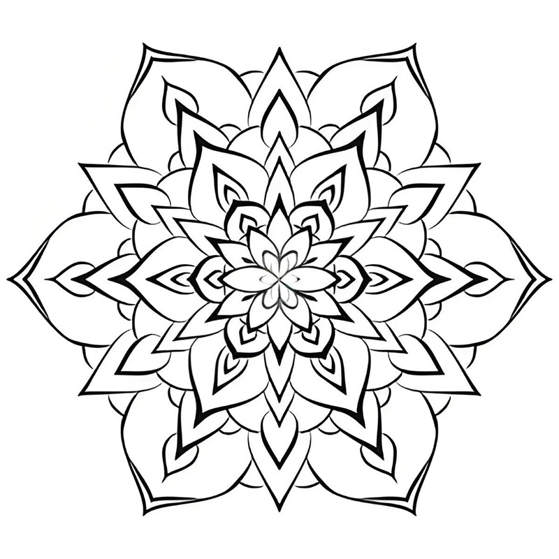 tranh tô màu mandala 