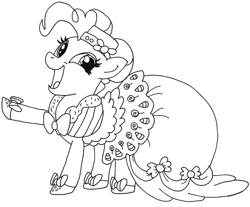 tranh tô màu chú ngựa pony 31