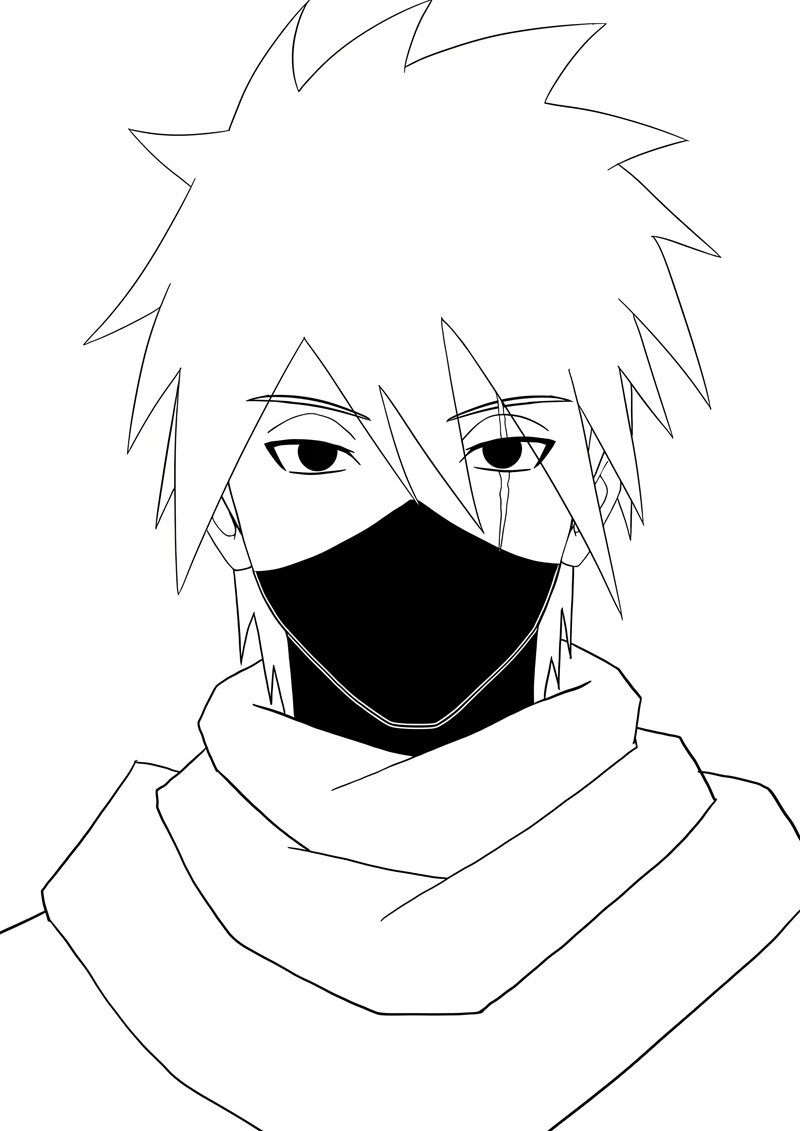 tranh tô màu ninja 1
