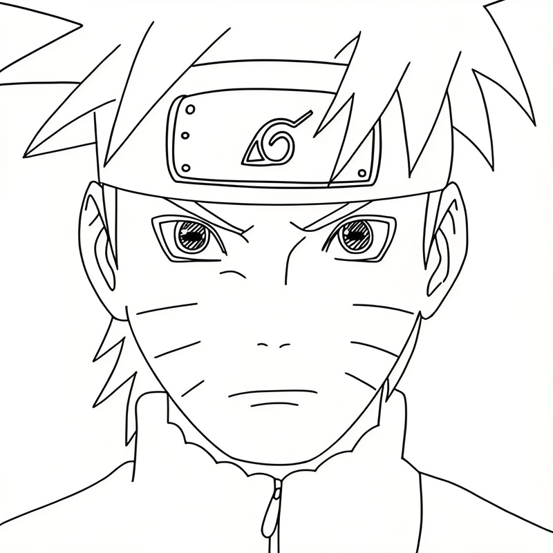 tranh tô màu ninja 19