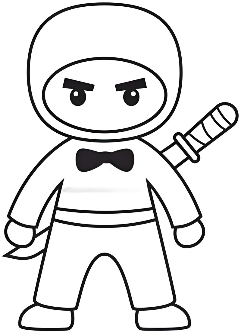 tranh tô màu ninja 2