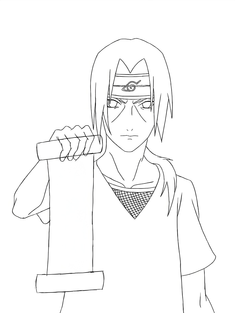 tranh tô màu ninja 21