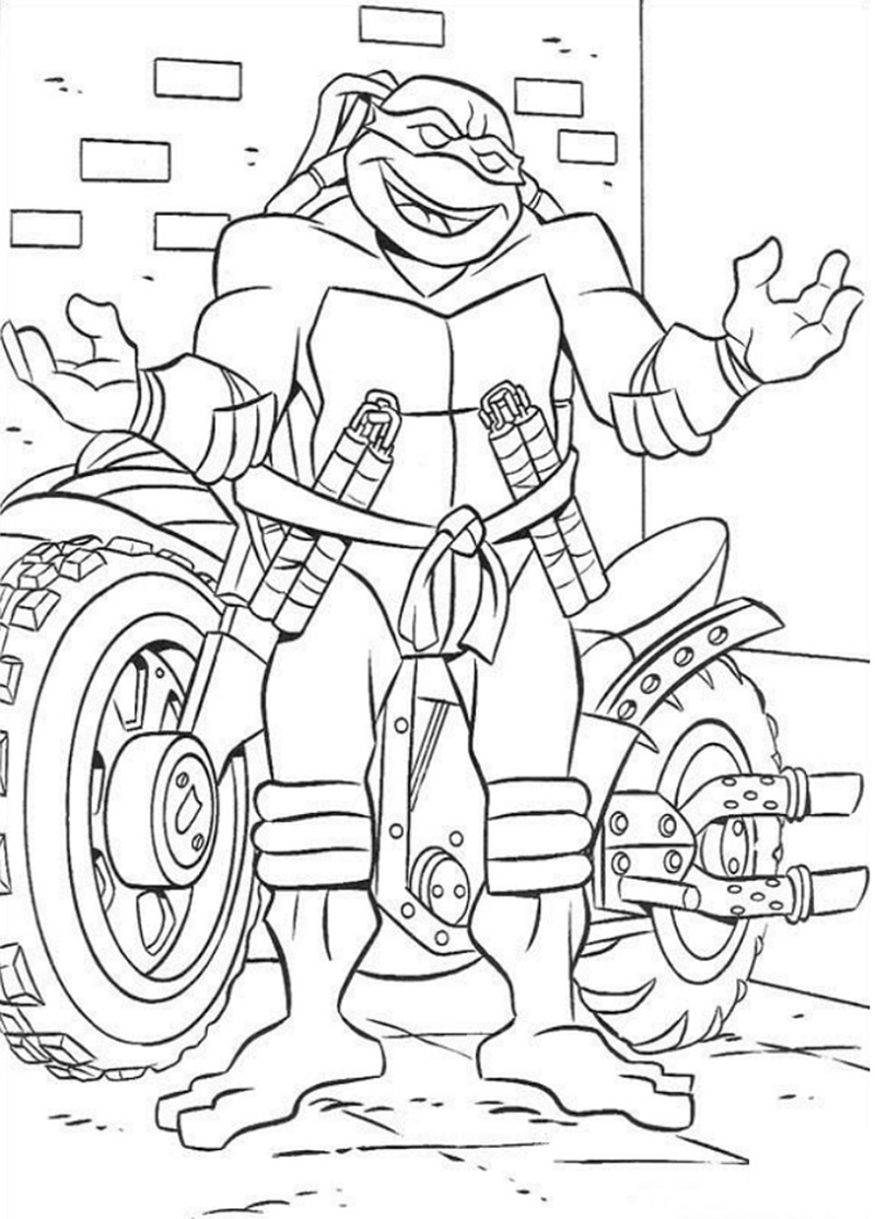 tranh tô màu ninja 31