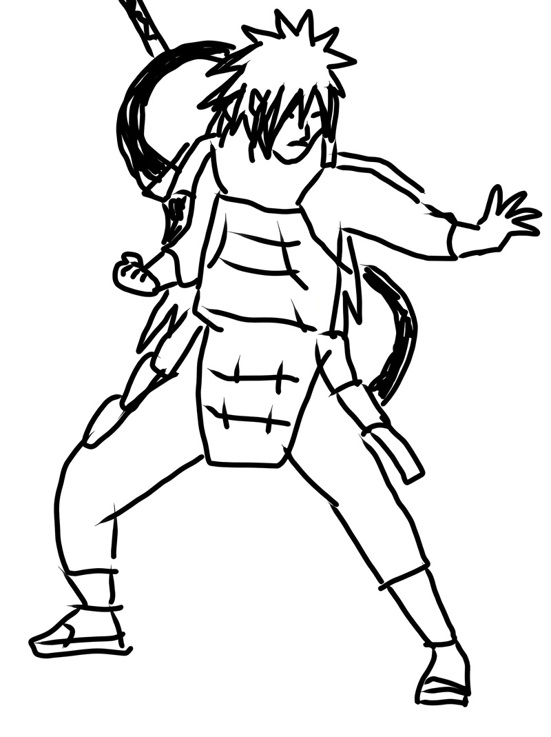 tranh tô màu ninja 34