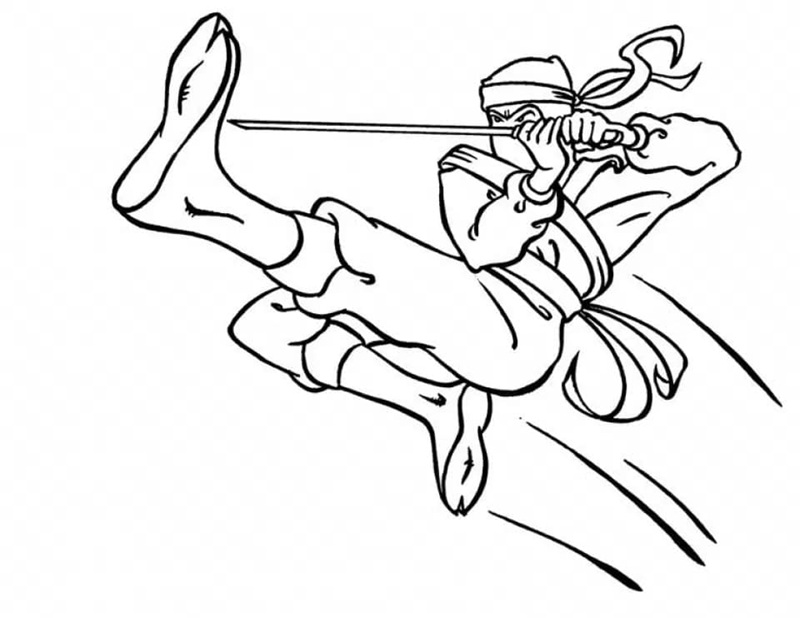 tranh tô màu ninja 6
