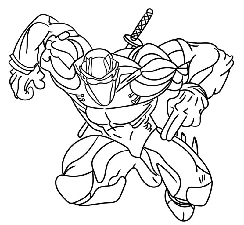 tranh tô màu ninja 7