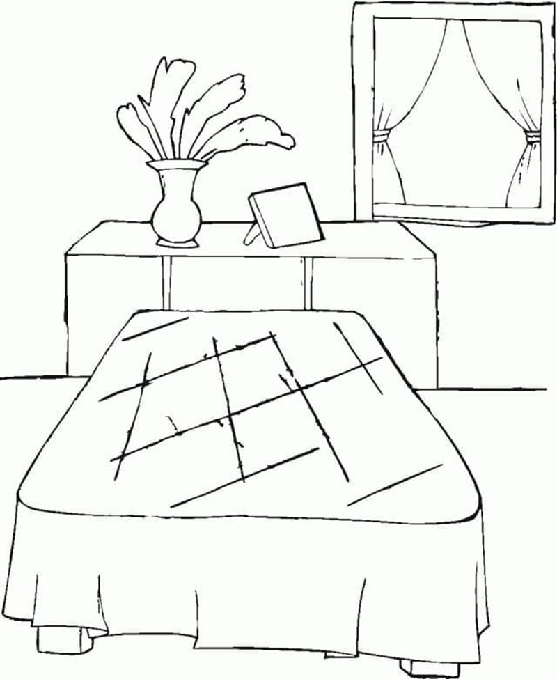 tranh tô màu phòng ngủ 22