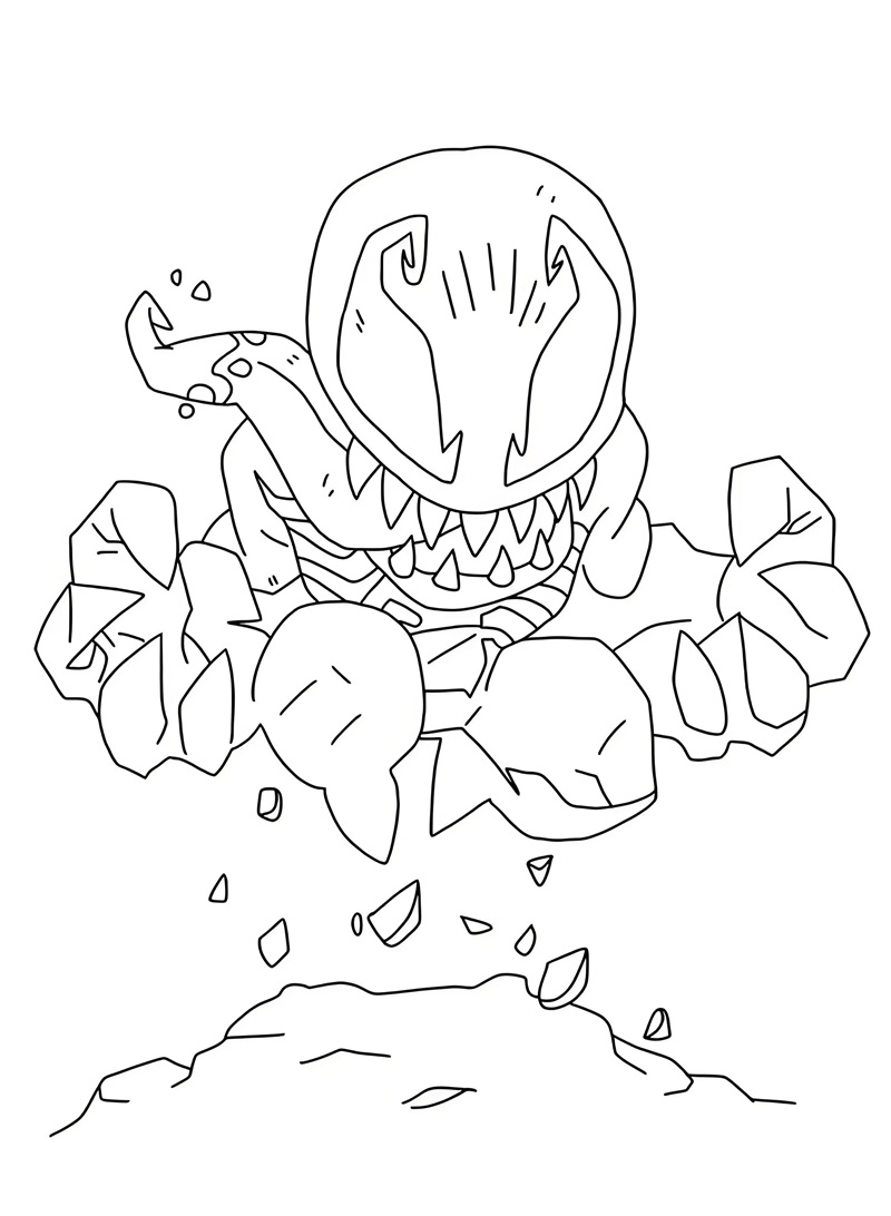 tranh tô màu venom