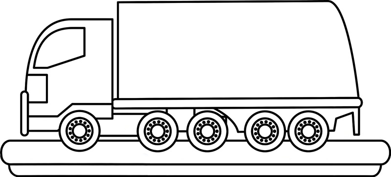 tranh tô màu xe container 37
