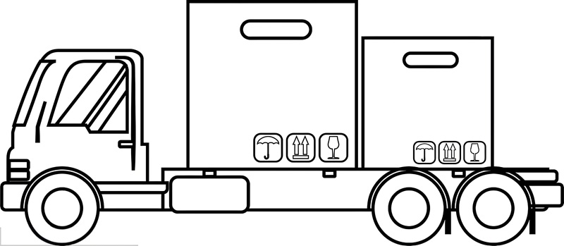xe container tô màu
