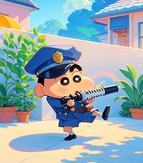 avatar công an dễ thương 34