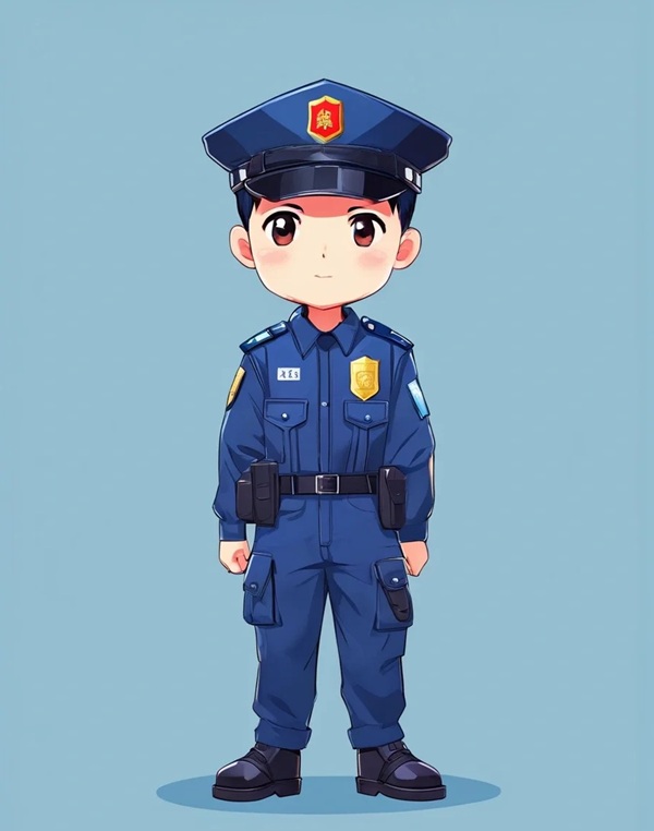 avatar công an dễ thương 37
