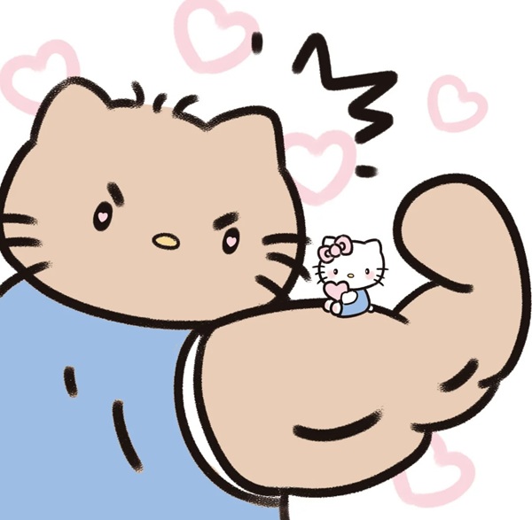 avatar đôi bạn thân hello kitty