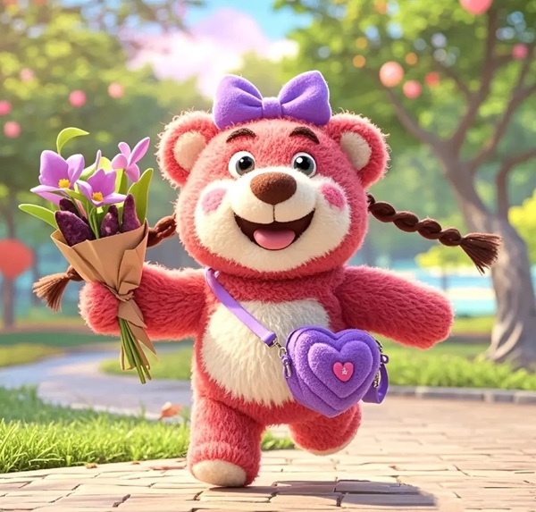 avatar gấu dâu cute 24