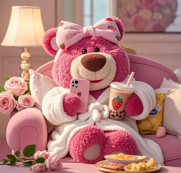 avatar gấu dâu cute 34