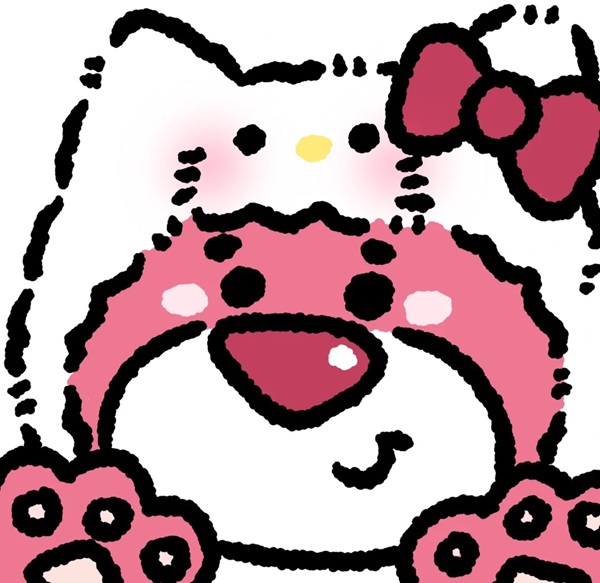 avatar gấu dâu cute 35