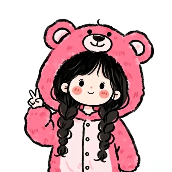 avatar gấu dâu cute 36