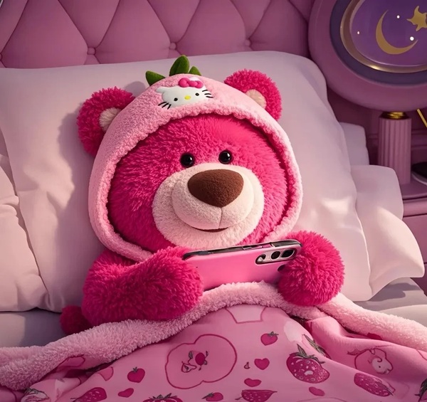 avatar gấu dâu cute 5