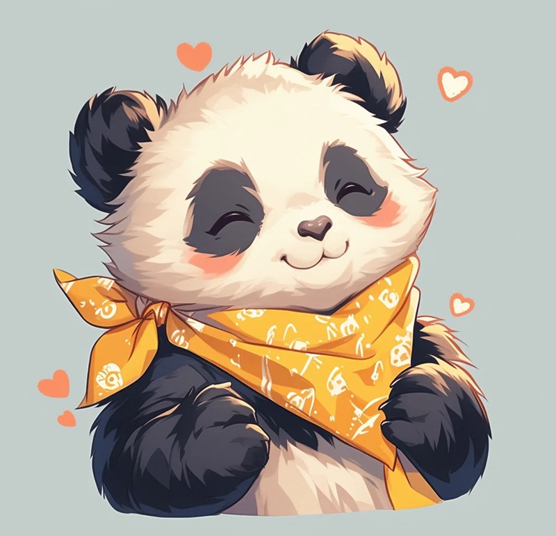 avatar gấu trúc cute 33