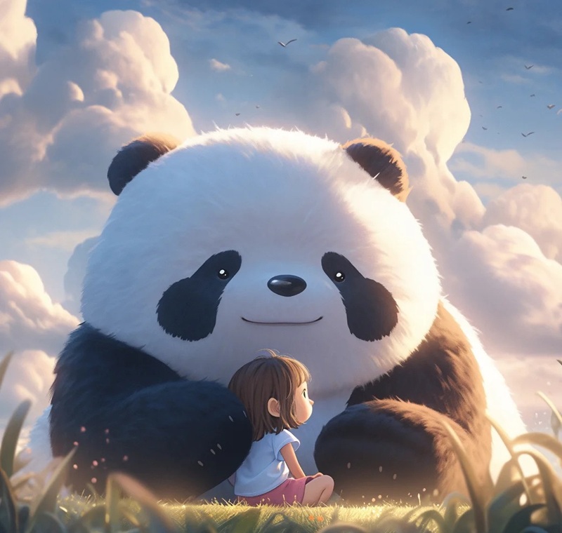 avatar gấu trúc cute 7
