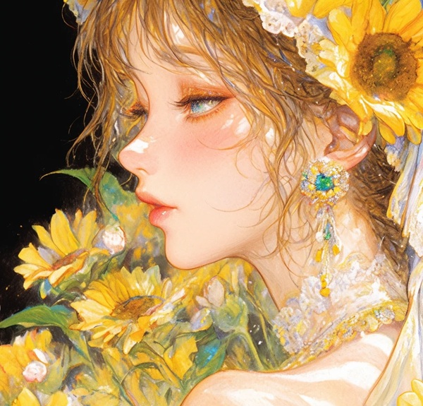 ảnh avatar hoa hướng dương 13