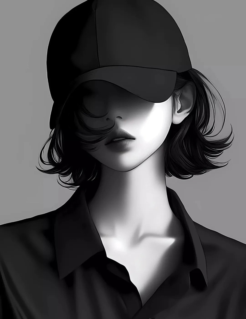 avatar nữ che mặt 12