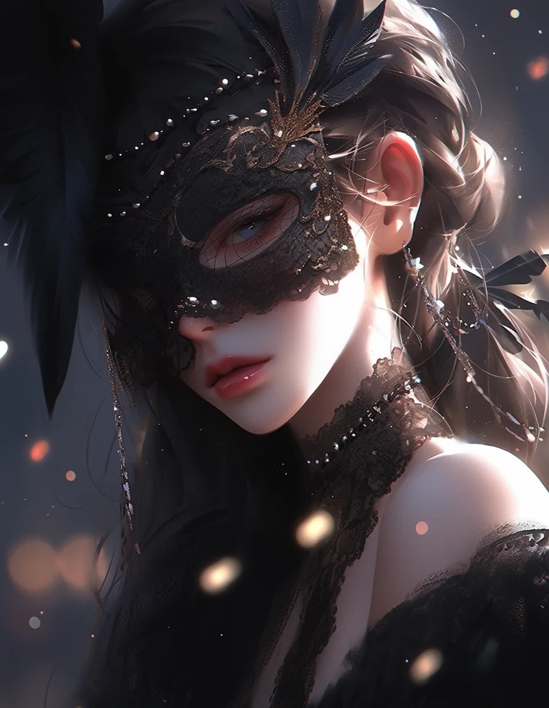 avatar nữ che mặt 18