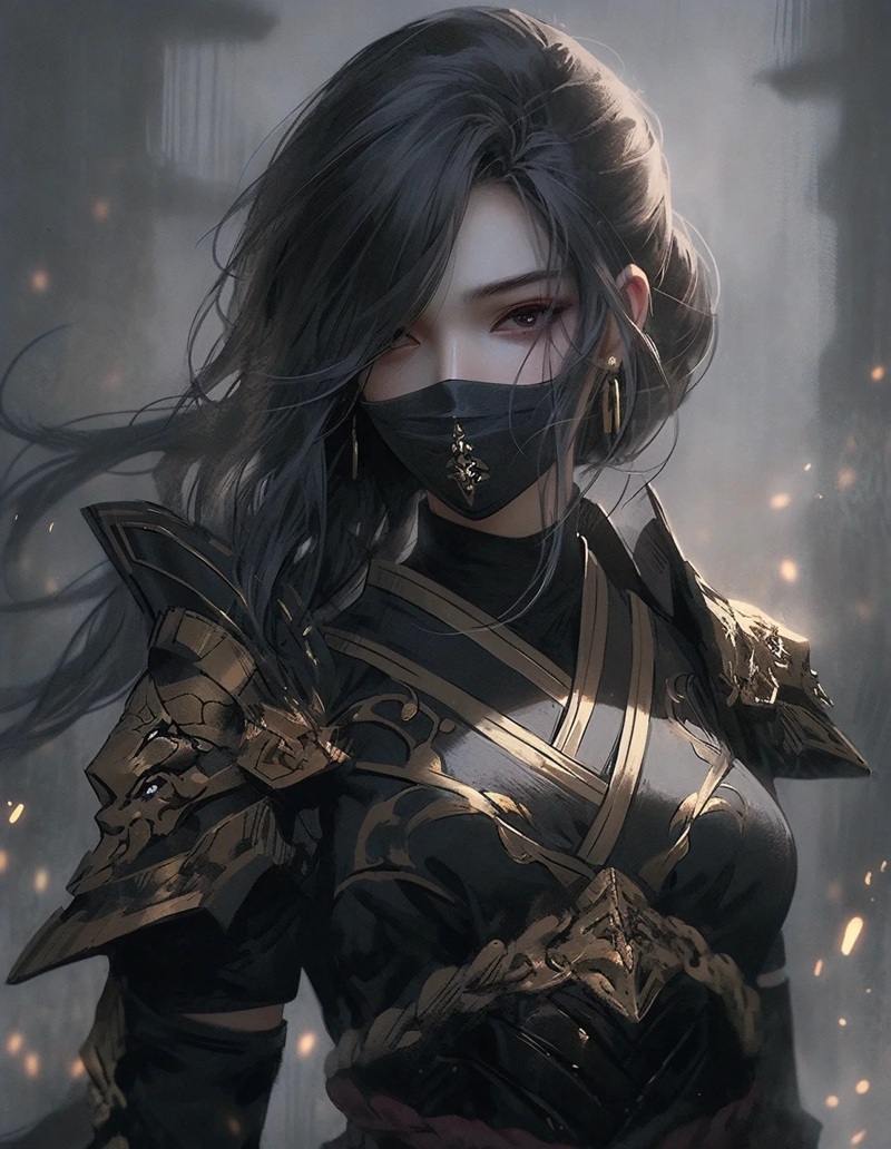 avatar nữ che mặt 23