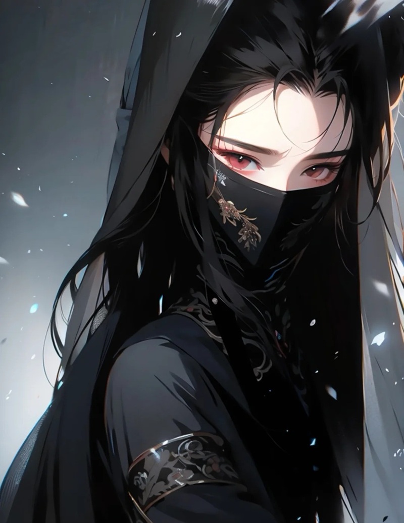 avatar nữ che mặt 25