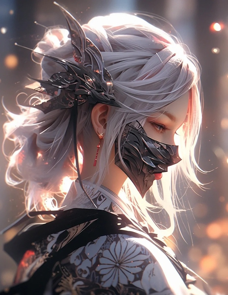 avatar nữ che mặt 36