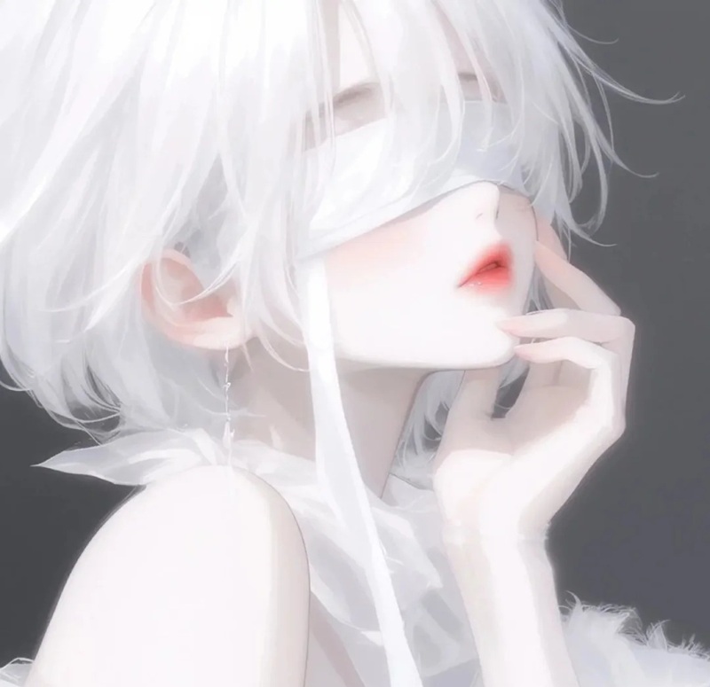 avatar nữ che mặt 7