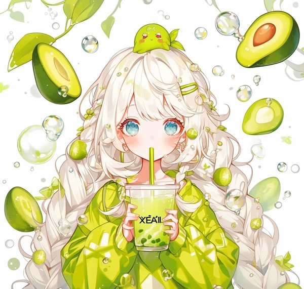 avatar quả bơ cute 12