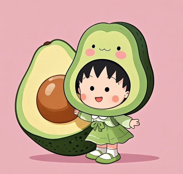avatar quả bơ cute 16
