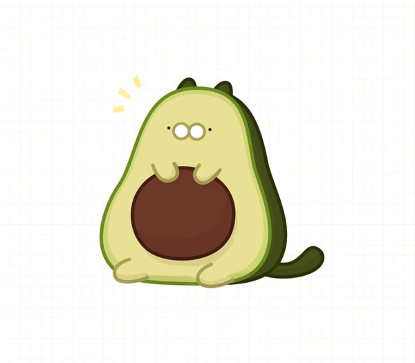 avatar quả bơ cute 18