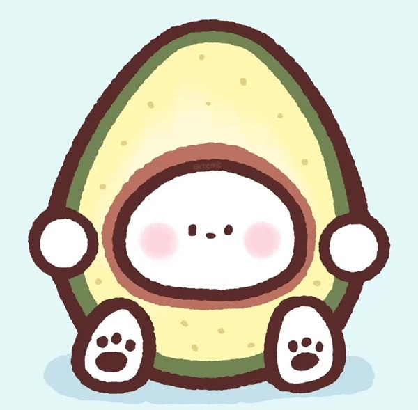 avatar quả bơ cute 22