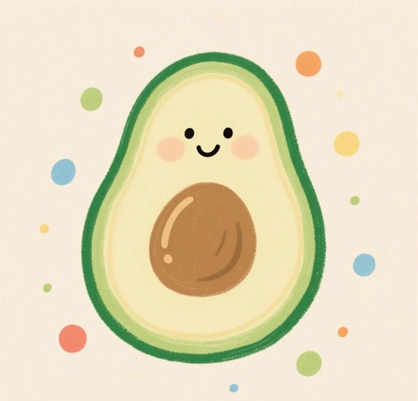 avatar quả bơ cute 25
