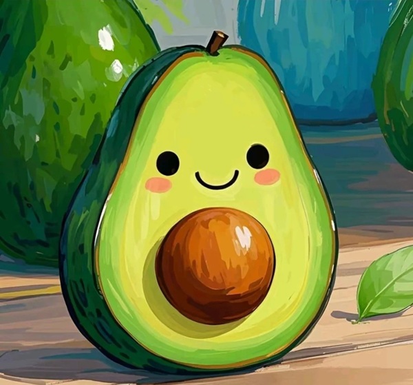 avatar quả bơ cute 32