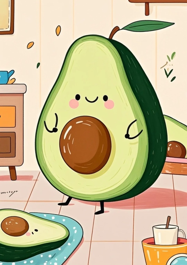 avatar quả bơ cute 33
