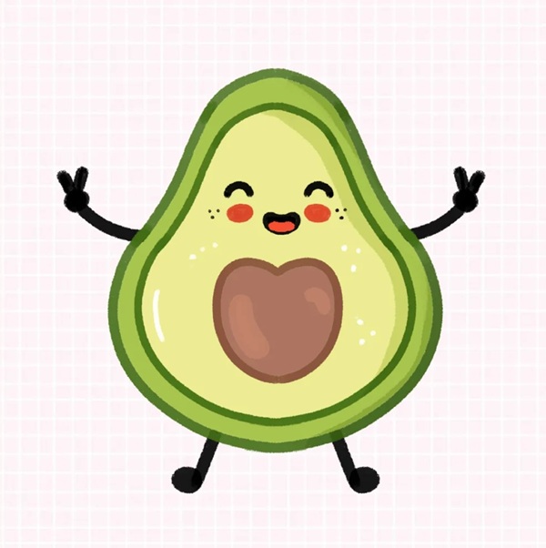 avatar quả bơ cute 39