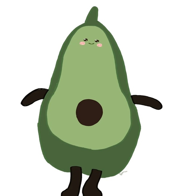 avatar quả bơ cute 40
