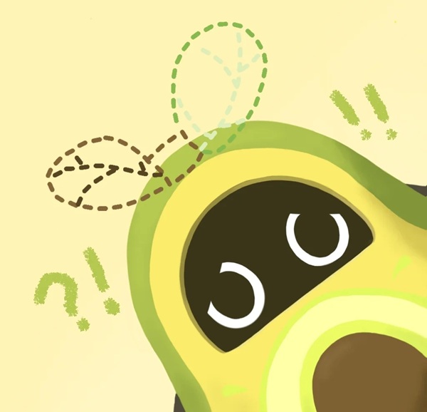 avatar quả bơ cute 41