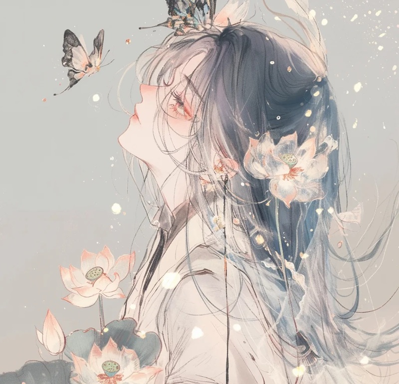 avatar tâm trạng nữ anime 15