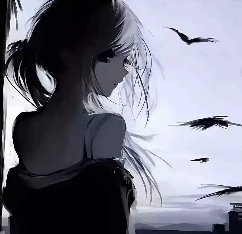avatar tâm trạng nữ anime 17