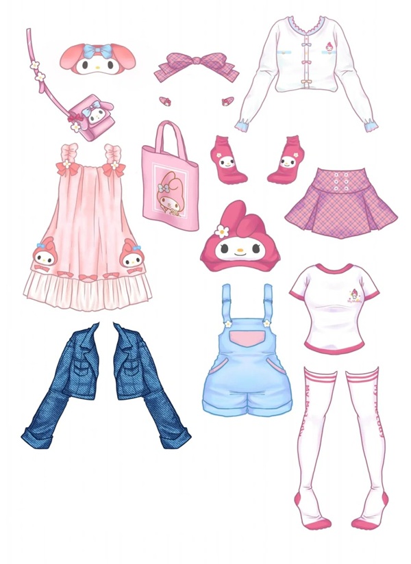 hình ảnh búp bê giấy 13