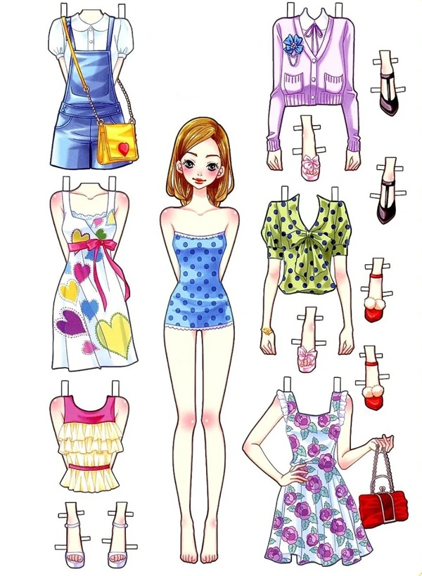 hình ảnh búp bê giấy 15