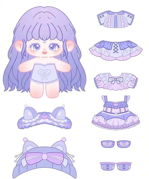 hình ảnh búp bê giấy 27