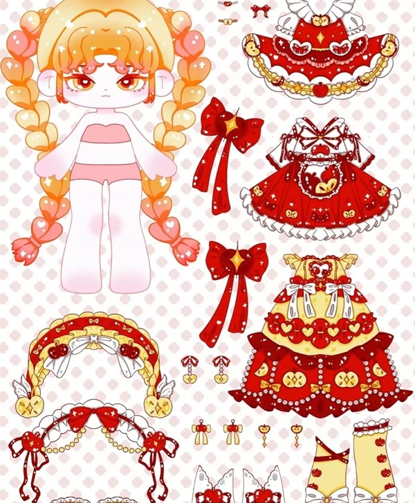 hình ảnh búp bê giấy 37